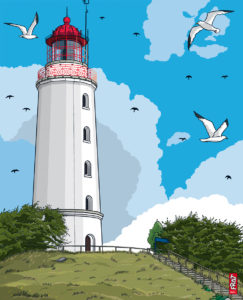 Leuchtturm Dornbusch · Ostsee