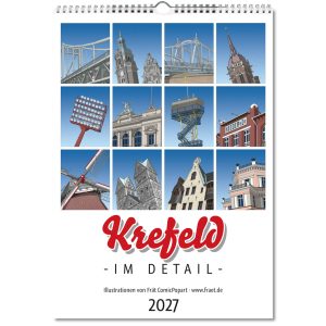 Kalender 2027 Großer Kalender 2027 · Krefeld im Detail