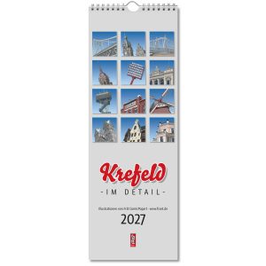 Kalender 2027 Streifenkalender 2027 · Krefeld im Detail