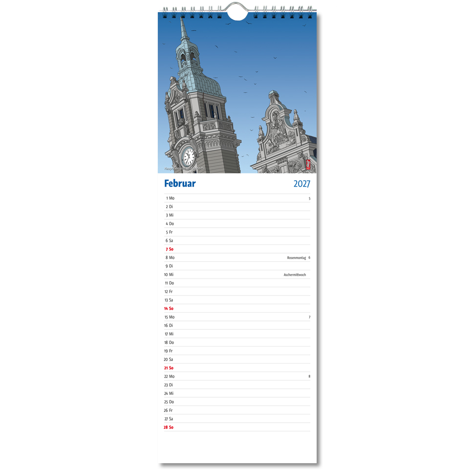 Kalender 2027 Streifenkalender 2027 · Krefeld im Detail – Bild 3