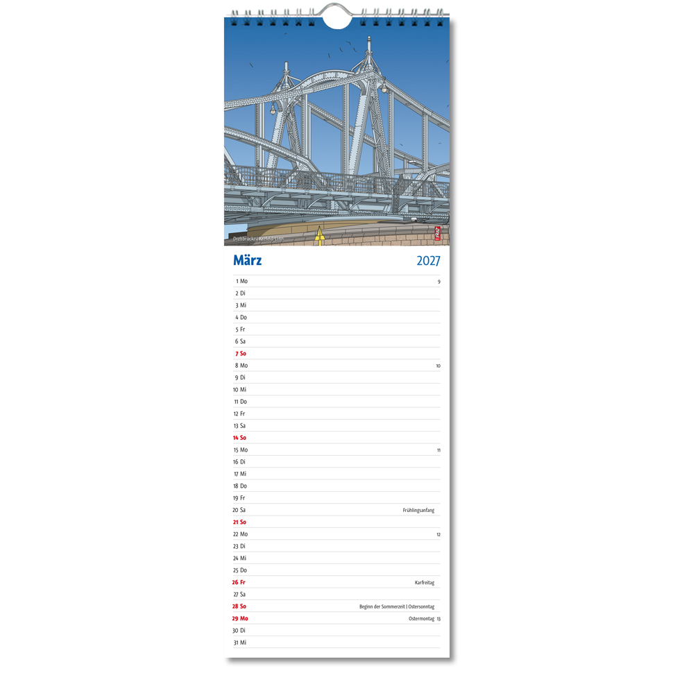 Kalender 2027 Streifenkalender 2027 · Krefeld im Detail – Bild 4
