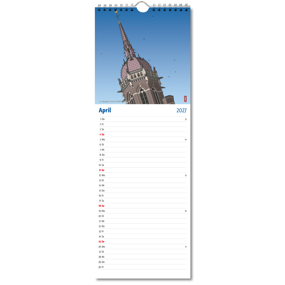 Kalender 2027 Streifenkalender 2027 · Krefeld im Detail – Bild 5